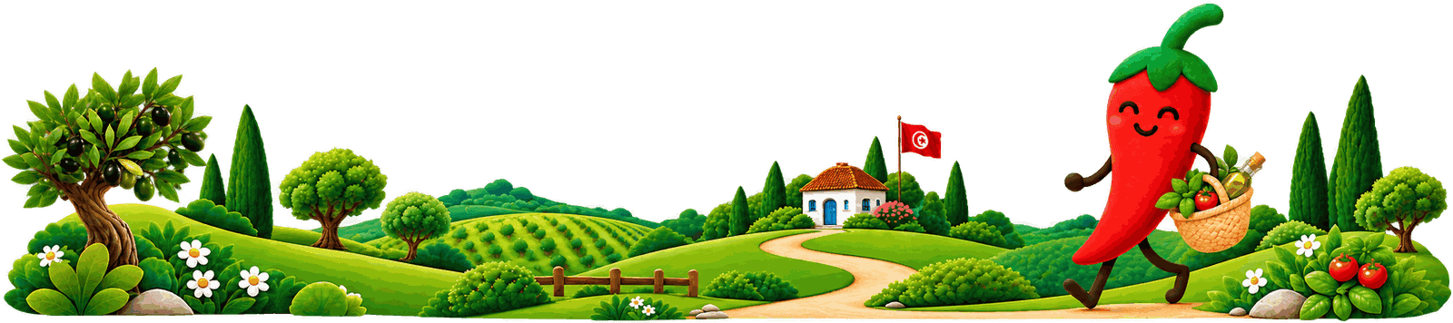 Illustration paysage Eatsmart